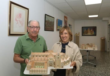 Solidaridad con maquetas de papel en Palencia