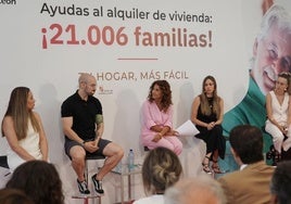 Acto organizado en la Presidencia de la Junta para anunciar la resolución de la convocatoria de ayudas al alquiler.