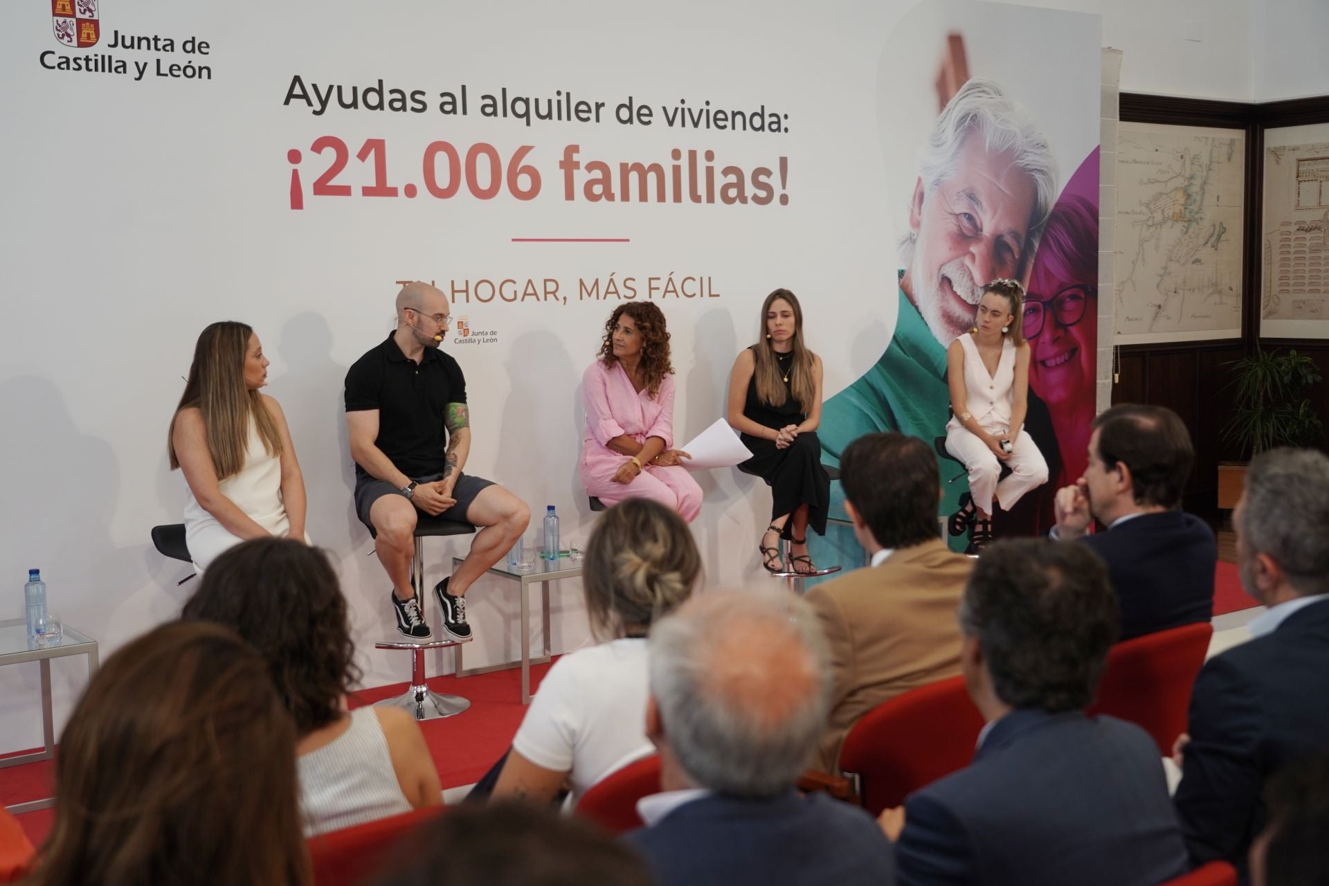 Acto organizado en la Presidencia de la Junta para anunciar la resolución de la convocatoria de ayudas al alquiler.