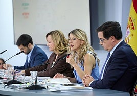 Rueda de prensa posterior al Consejo de Ministros celebrado este martes.