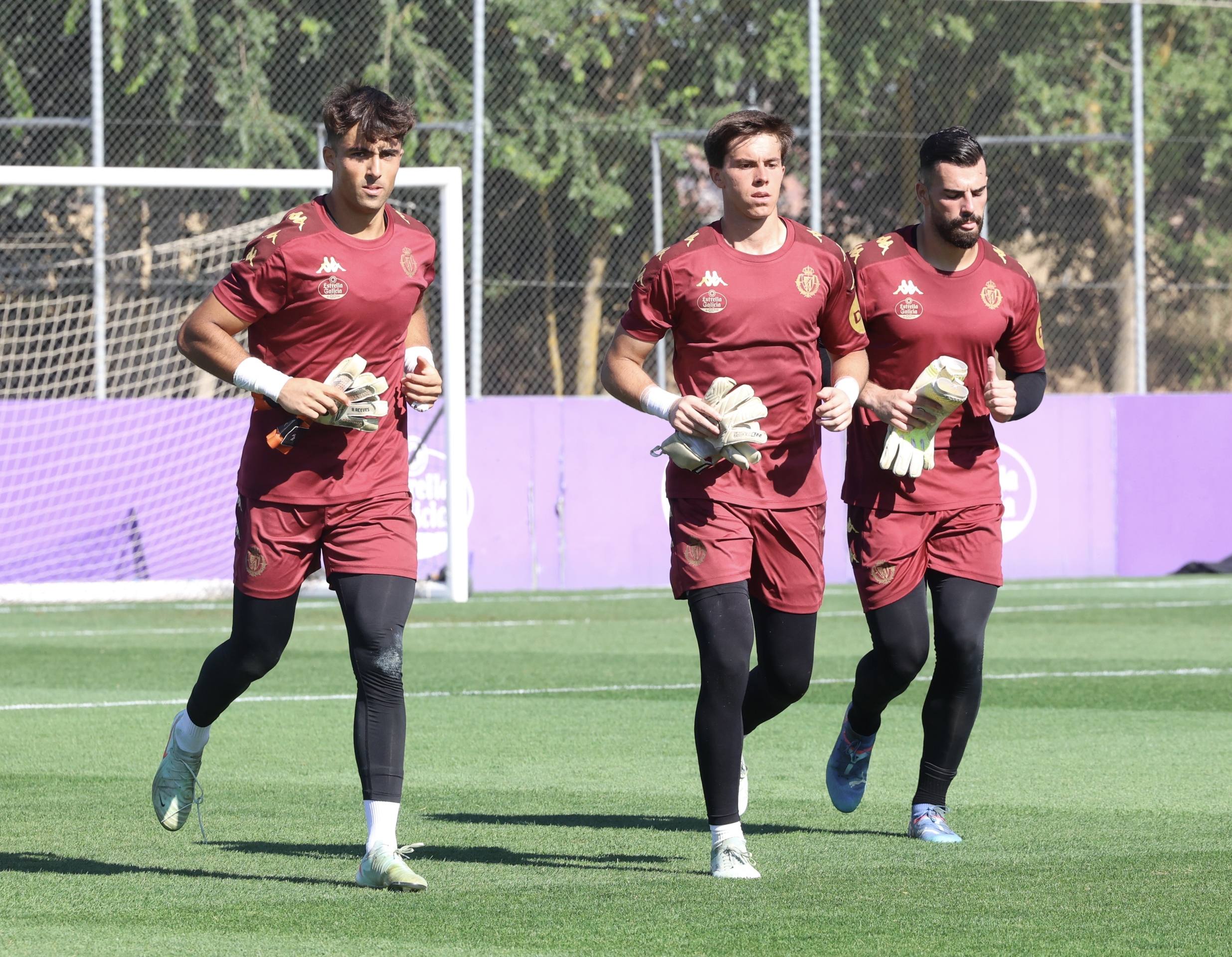 El entrenamiento del Real Valladolid, en imágenes