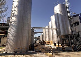 Planta de Lactalis en Peñafiel, en una imagen de archivo.