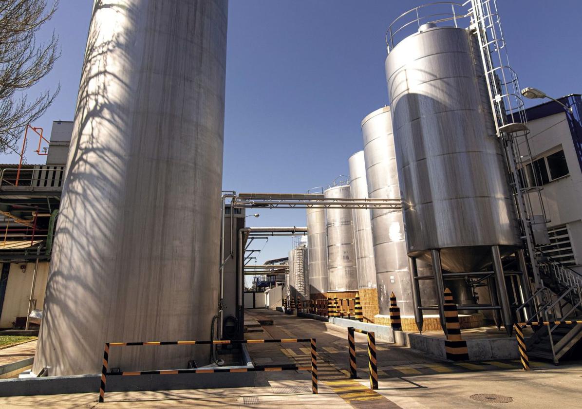 Planta de Lactalis en Peñafiel, en una imagen de archivo.