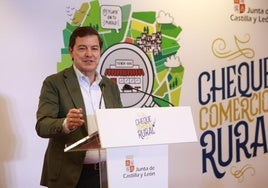 El presidente de la Junta de Castilla y León, Alfonso Fernández Mañueco