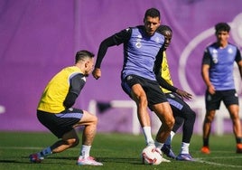 Amallah, durante un entrenamiento en los Anexos.