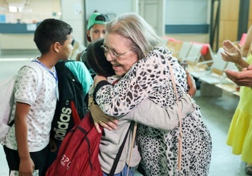 La llegada de los niños saharauis, en imágenes