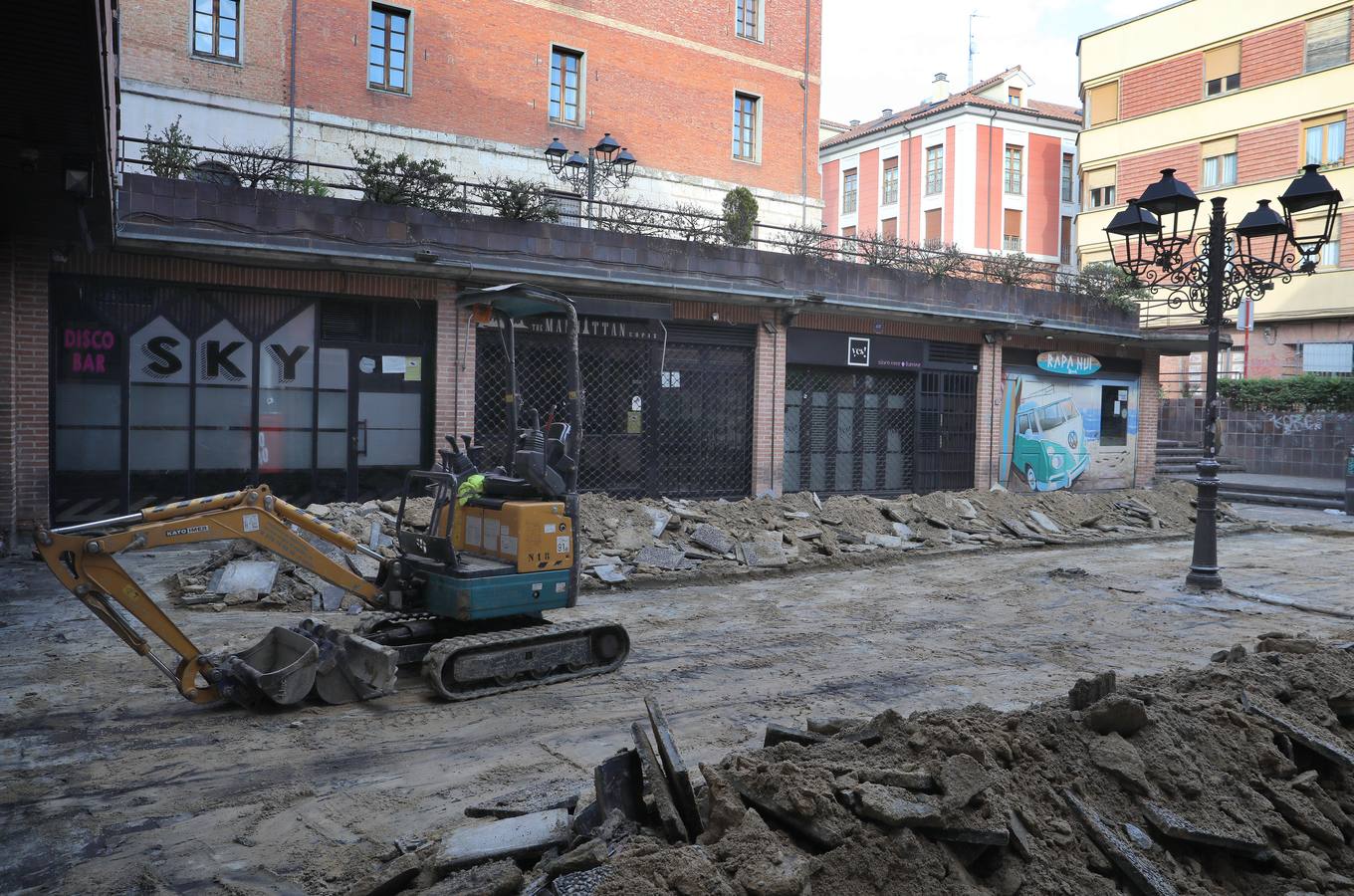 Así ha sido la obra de la plaza del Seminario en Palencia