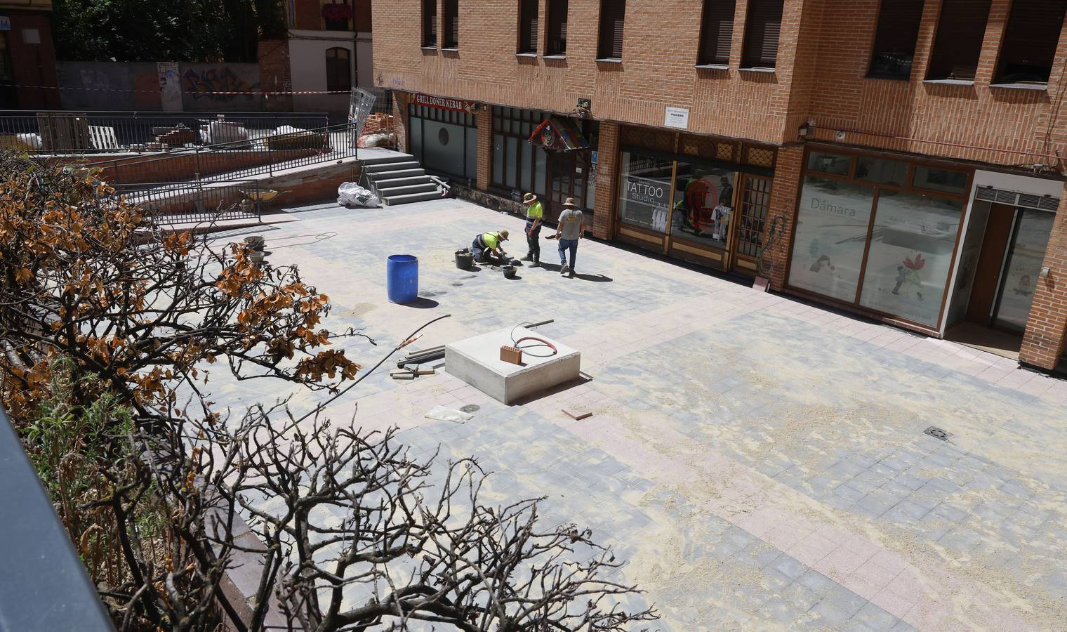 Así ha sido la obra de la plaza del Seminario en Palencia