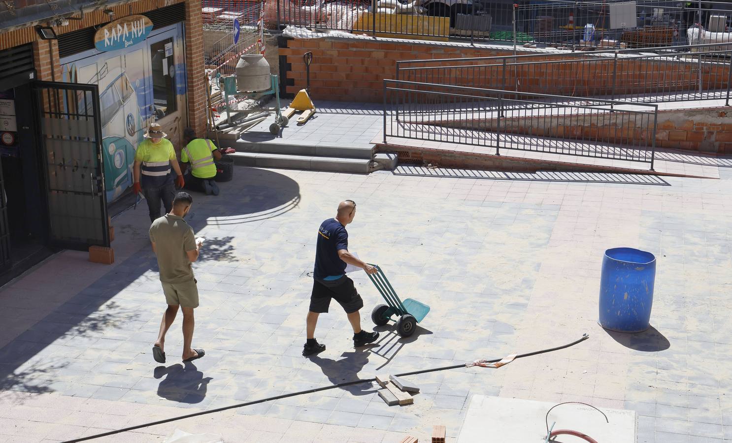 Así ha sido la obra de la plaza del Seminario en Palencia