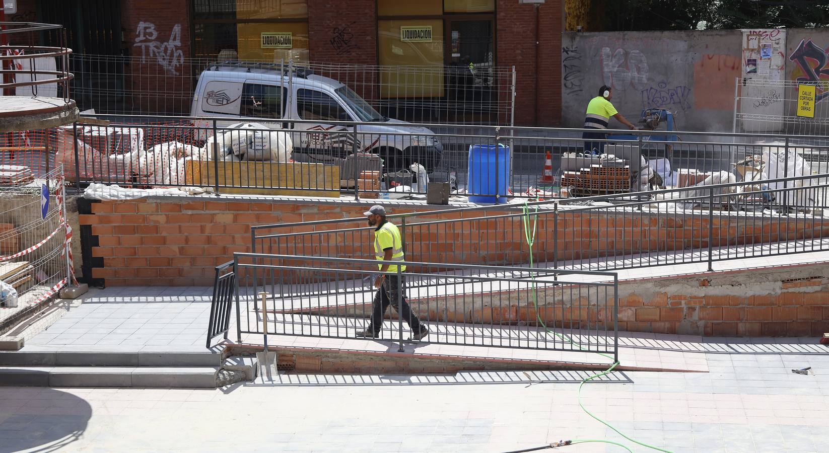 Así ha sido la obra de la plaza del Seminario en Palencia