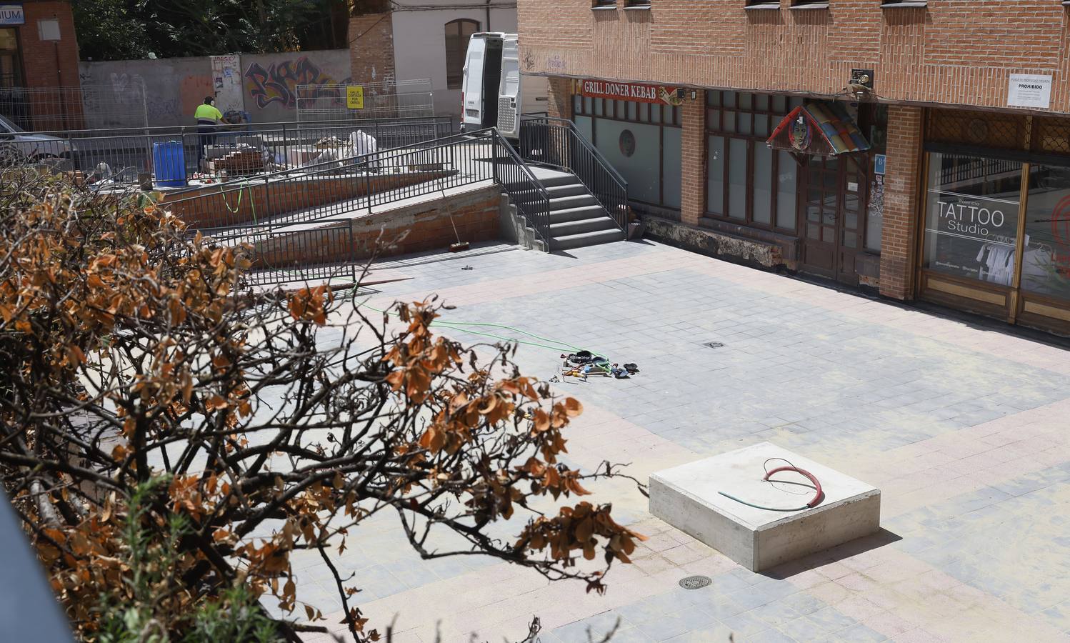 Así ha sido la obra de la plaza del Seminario en Palencia