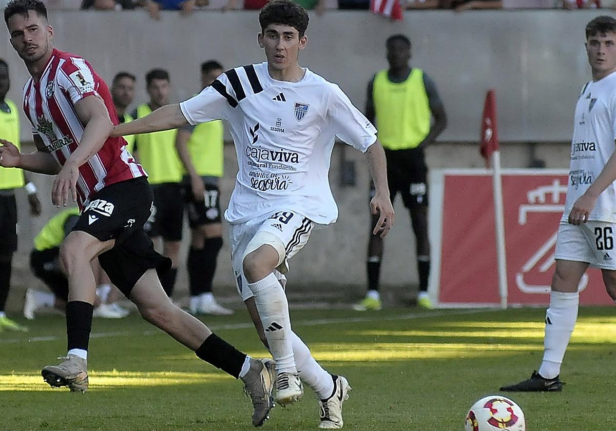 Rodrigo Ibañes, durante el partido ante el Zamora.