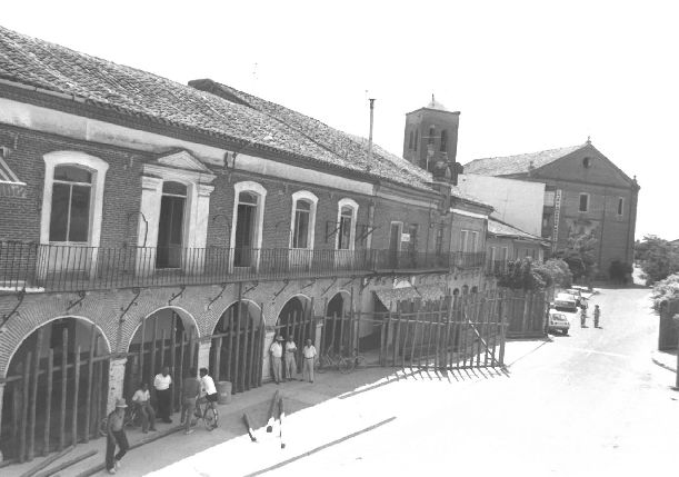 Las talanqueras preparadas para acoger los festejos taurinos de 1996.