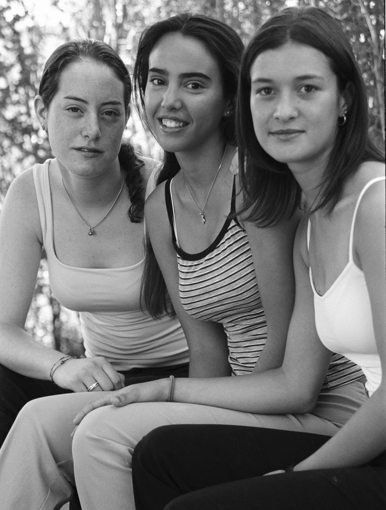 La reina y las damas de La Seca del año 1980.