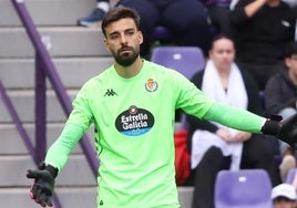 André Ferreira, durante un partido con el Real Valladoid la pasada campaña.