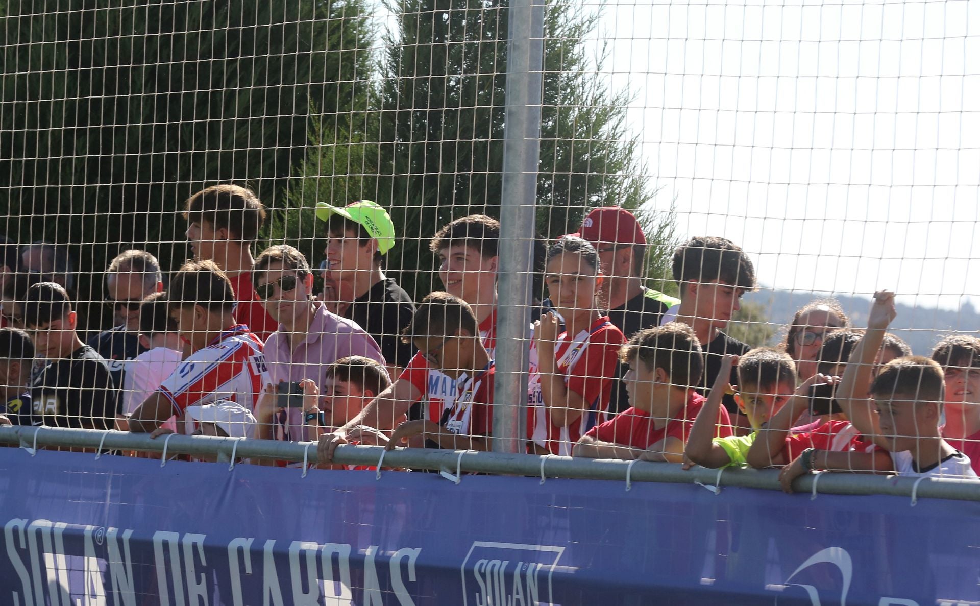 Fotos del primer entrenamiento del Atlético de Madrid en Los Ángeles de San Rafael