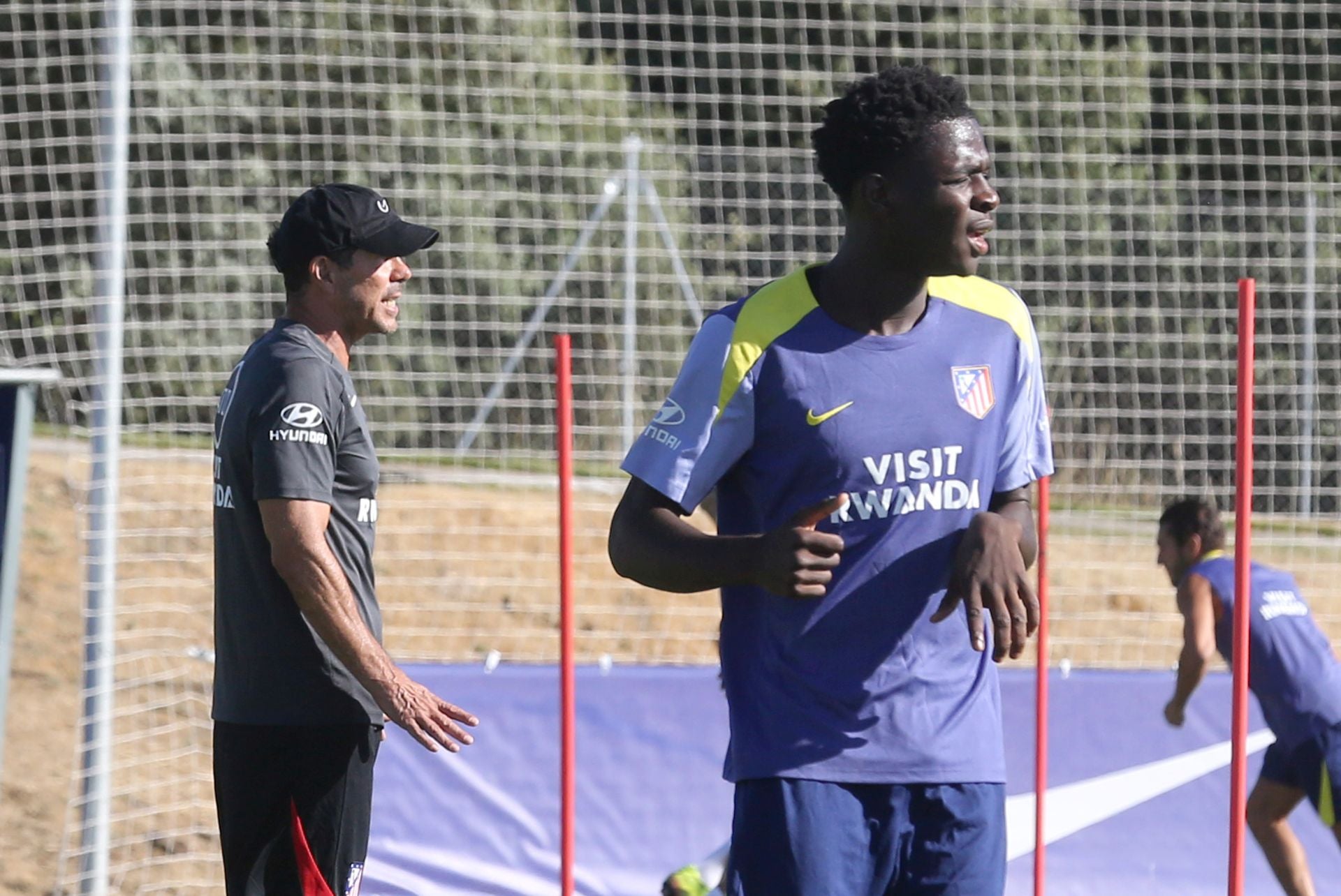 Fotos del primer entrenamiento del Atlético de Madrid en Los Ángeles de San Rafael