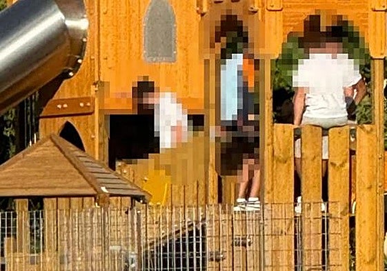 Jóvenes en el parque 'El Pinarillo' de El Espinar.