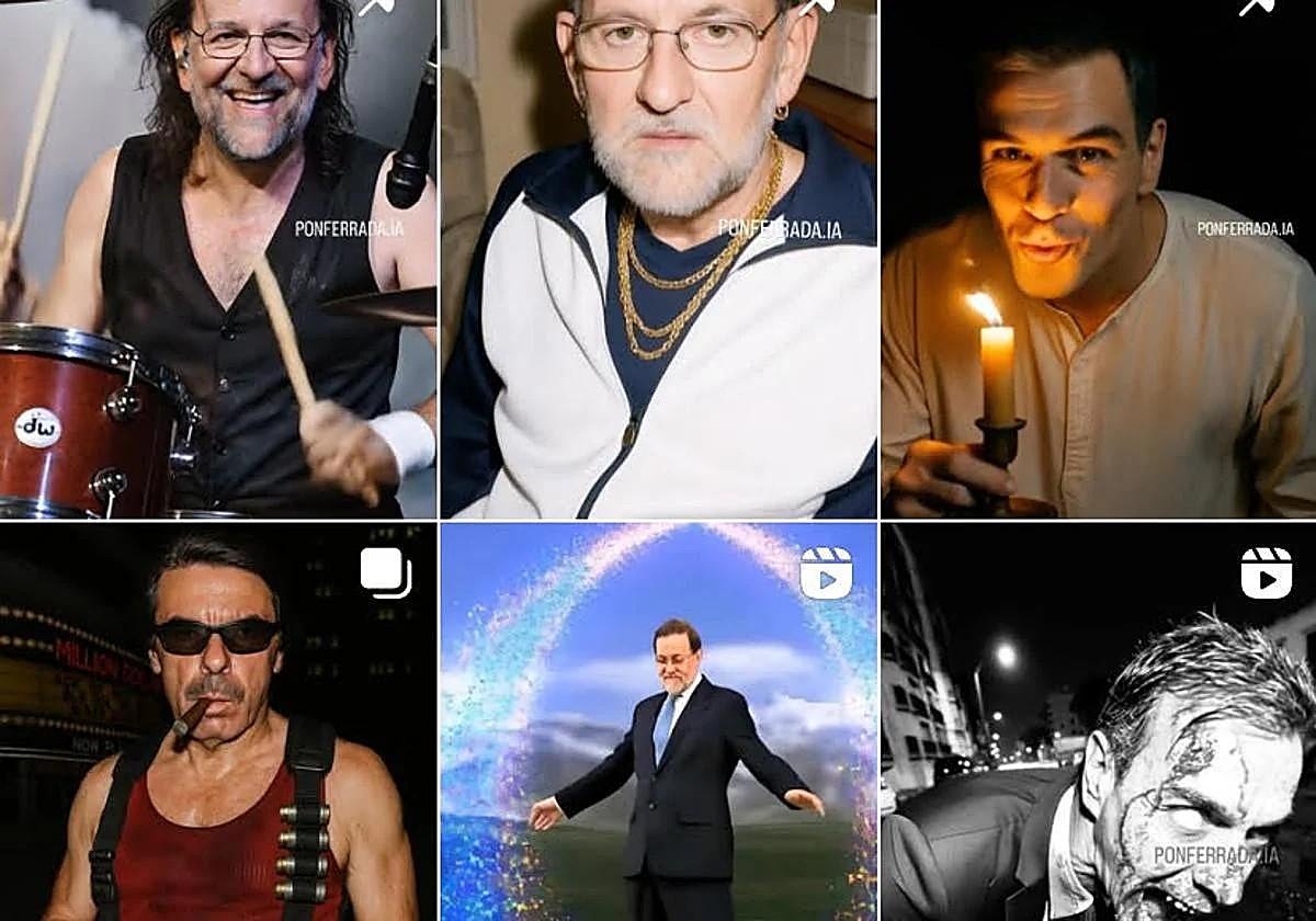 Imagen de algunos de los últimos post publicados por Ponferrada.ia en su salto a nivel nacional.