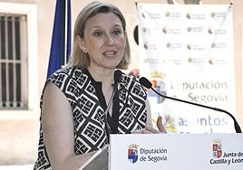 La vicepresidenta de la Junta, Isabel Blanco, hace unos días en Segovia.
