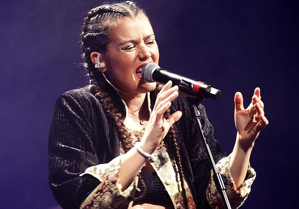 Isabel Aaiún, en una actuación ofrecida en el teatro Juan Bravo de Segovia.