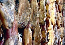 Jamones de la empresa Monte Nevado.