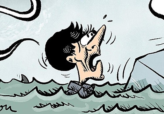 La viñeta de Sansón: Con la legislatura al cuello