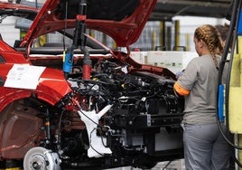 Renault Captur, en cadena de montaje de la factoría de Valladolid.