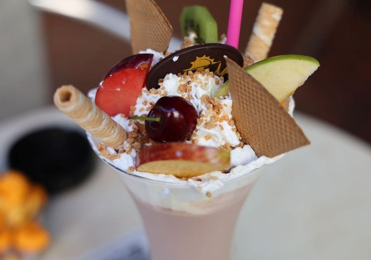 Batido de ferrero rocher con frutas para combatir el calor de Valladolid.
