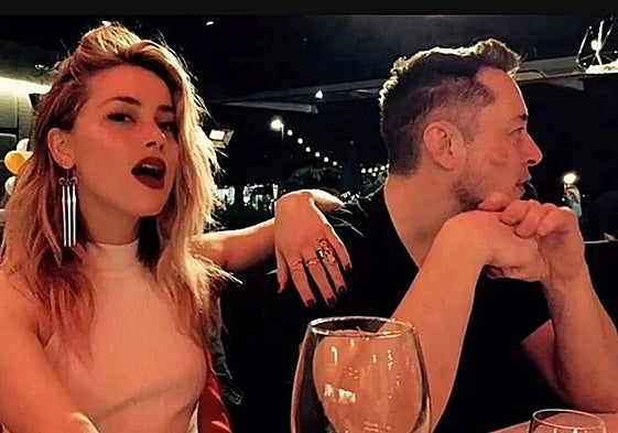 Amber Heard y Elon Musk durante su relación.