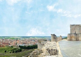 Panorámica de Íscar desde el castillo.