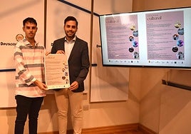 El concejal cigaleño de Festejos, Pablo Centeno y el diputado provincial Roberto Migallón