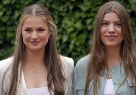 La Princesa Leonor y su hermana, la infanta Sofía.