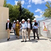 Visita, este jueves, a las obras de la Unidad de Fisioterapia del centro de salud de Cigales.