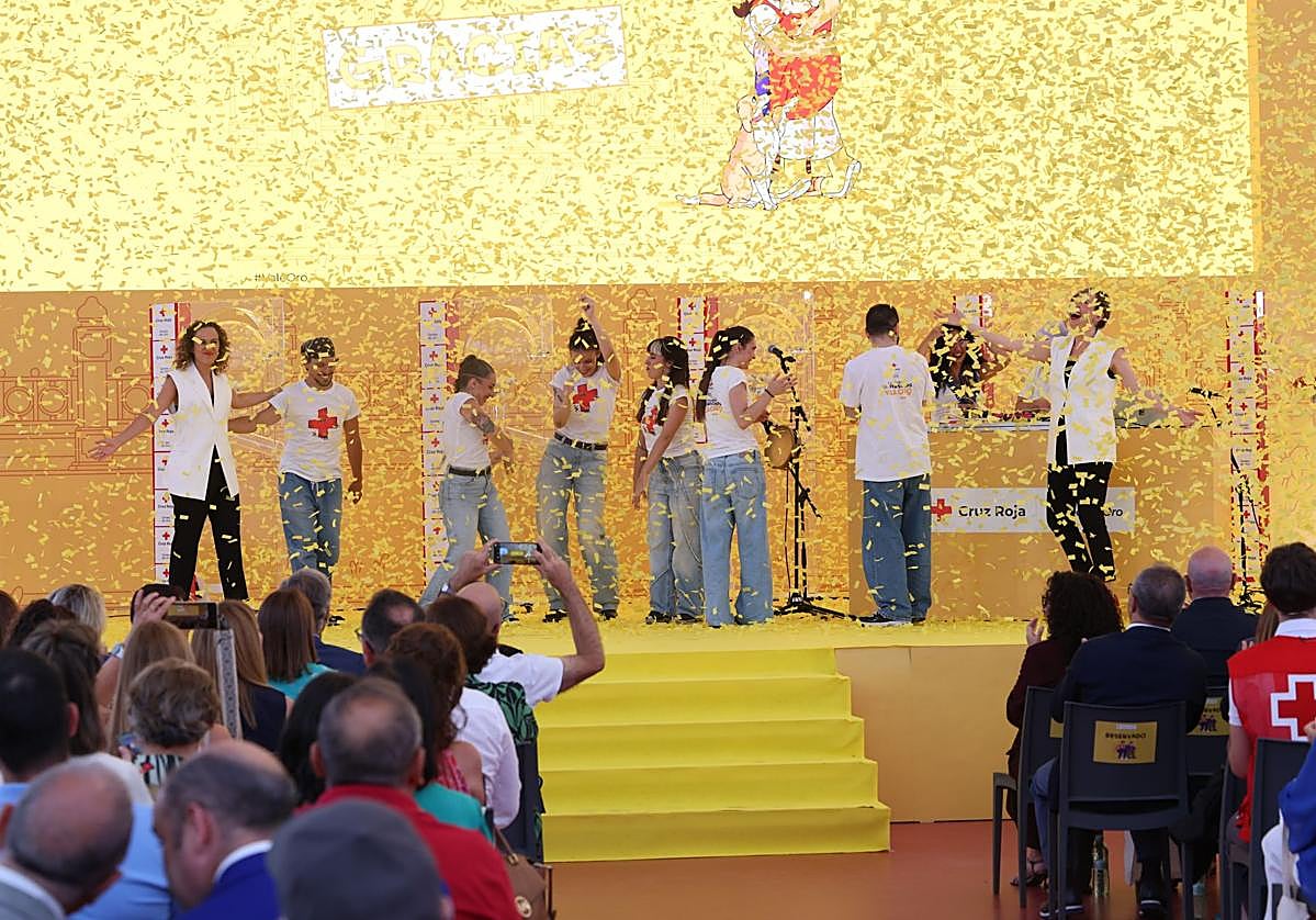 Celebración del Sorteo de Oro de Cruz Roja, el miércoles en la Cúpula del Milenio de Valladolid.