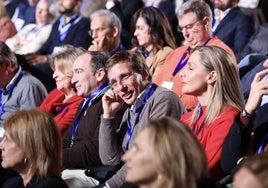 El alcalde de Madrid, José Luis Martínez-Almeida, en la Intermunicipal del PP, que tuvo lugar el pasado noviembre en Valladolid.