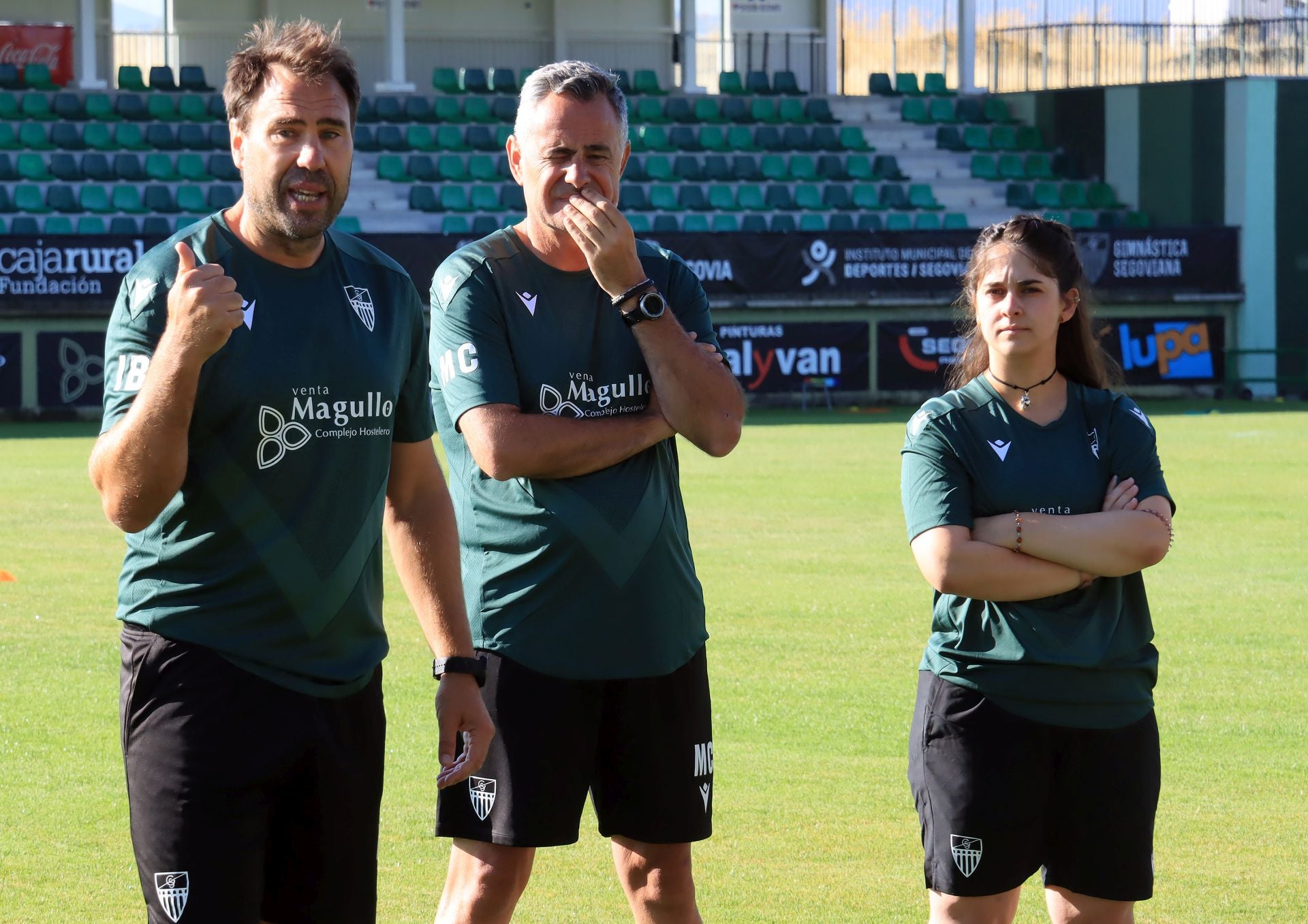 Fotos del primer entrenamiento de la Gimnástica Segoviana