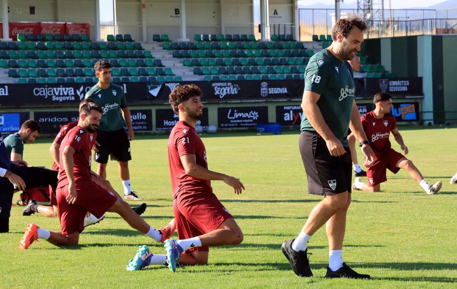 Fotos del primer entrenamiento de la Gimnástica Segoviana