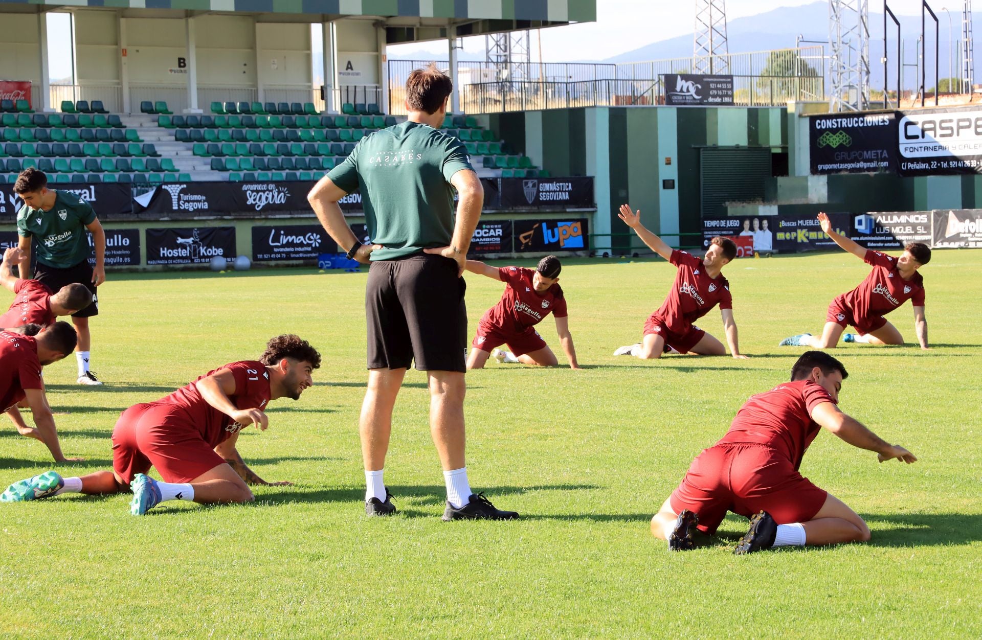 Fotos del primer entrenamiento de la Gimnástica Segoviana