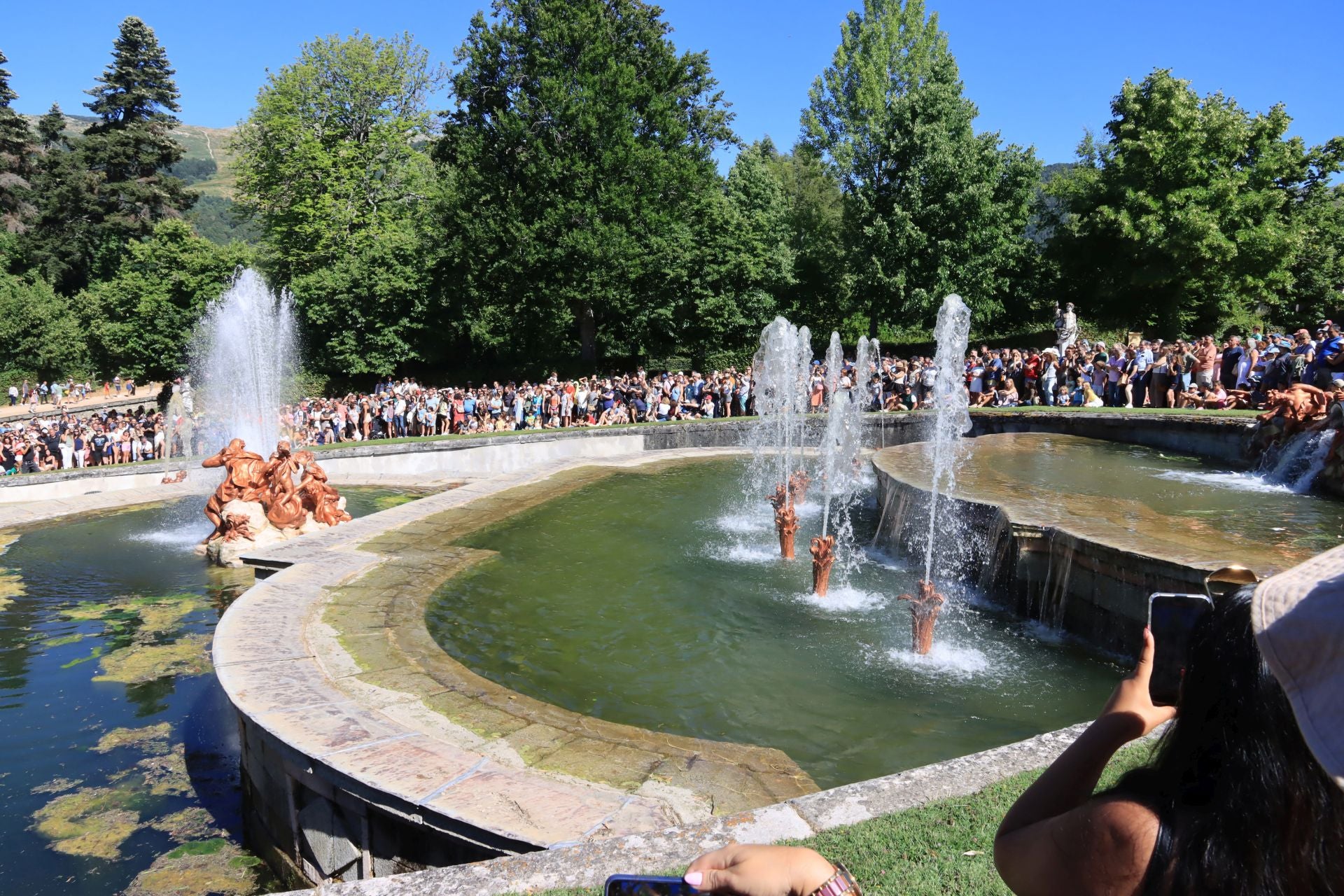 Fotos del espectáculo de las fuentes de La Granja de San Ildefonso