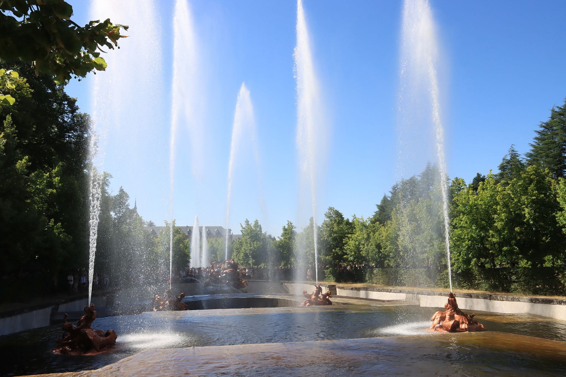 Fotos del espectáculo de las fuentes de La Granja de San Ildefonso