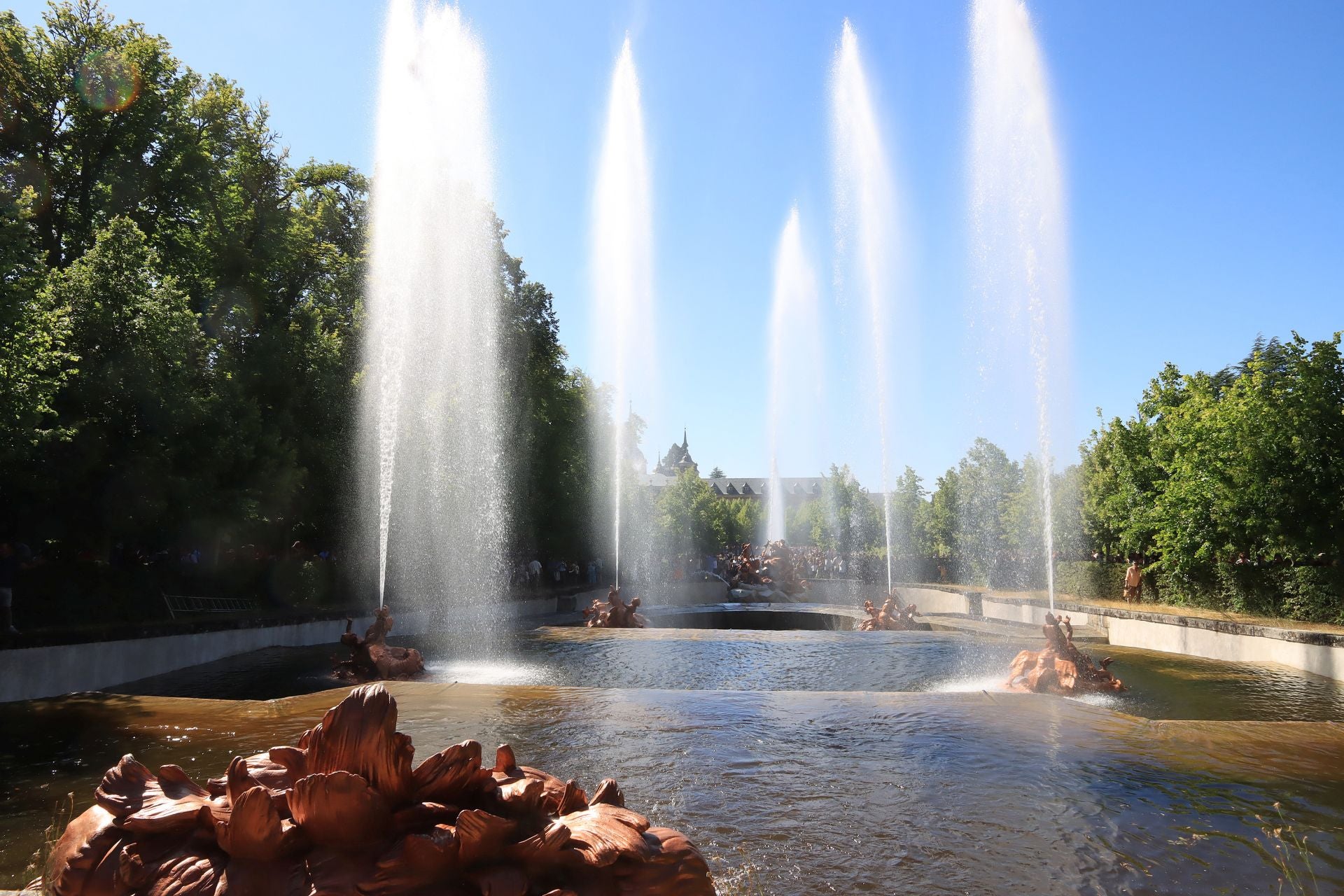 Fotos del espectáculo de las fuentes de La Granja de San Ildefonso