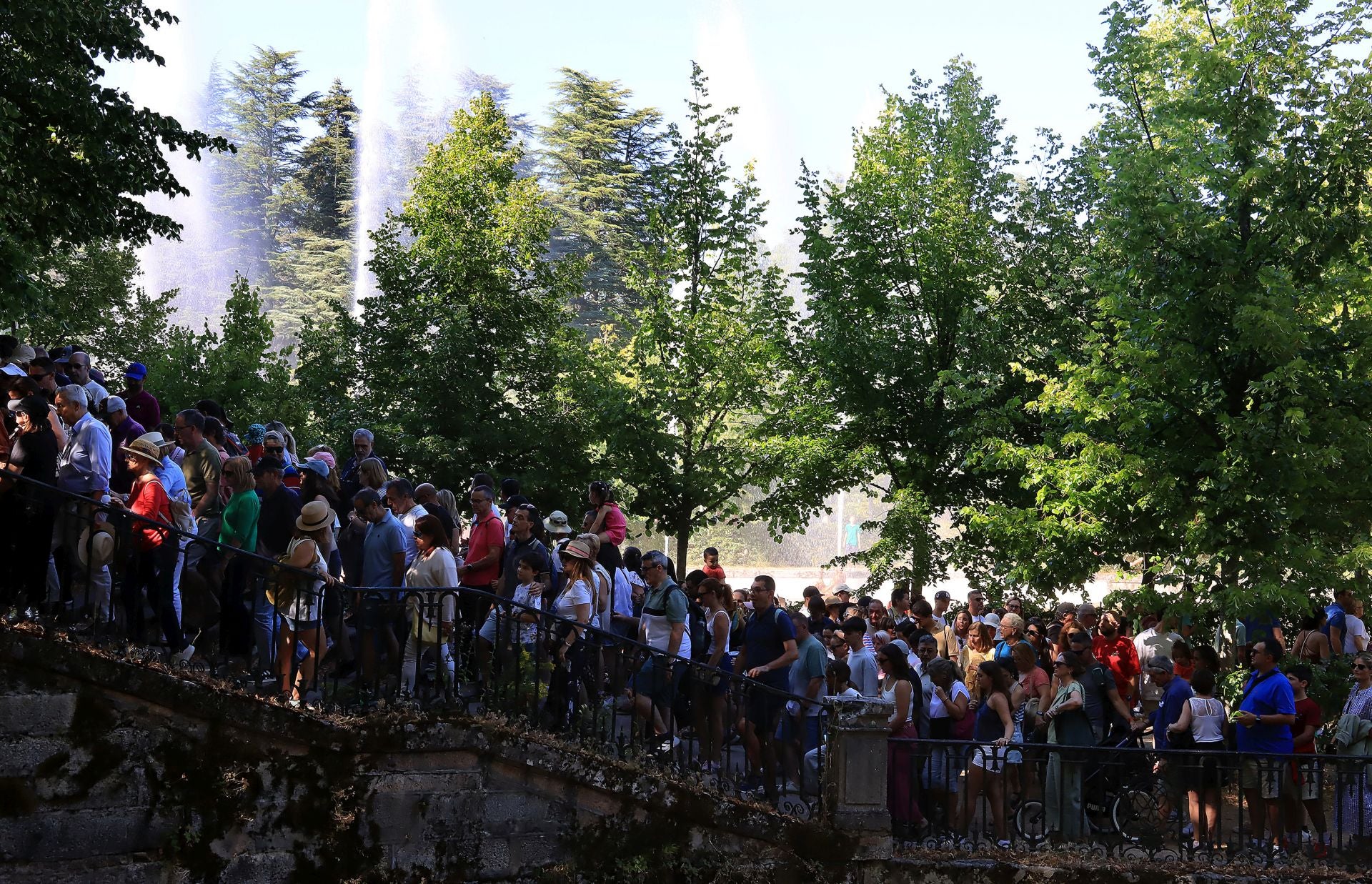 Fotos del espectáculo de las fuentes de La Granja de San Ildefonso
