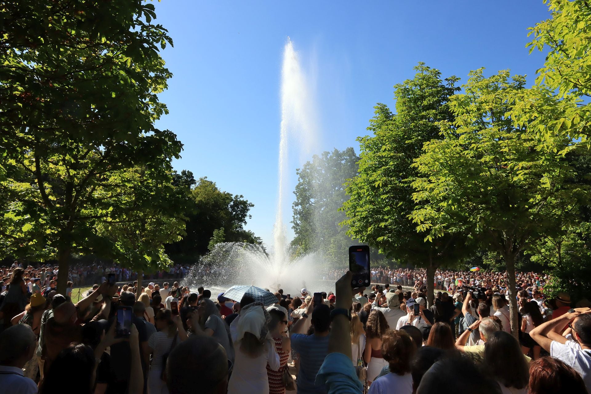 Fotos del espectáculo de las fuentes de La Granja de San Ildefonso
