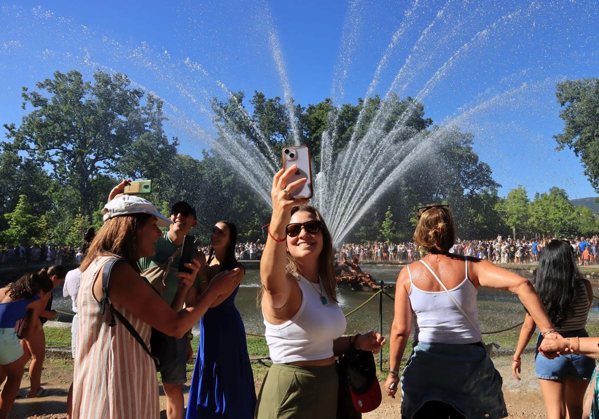 Fotos del espectáculo de las fuentes de La Granja de San Ildefonso