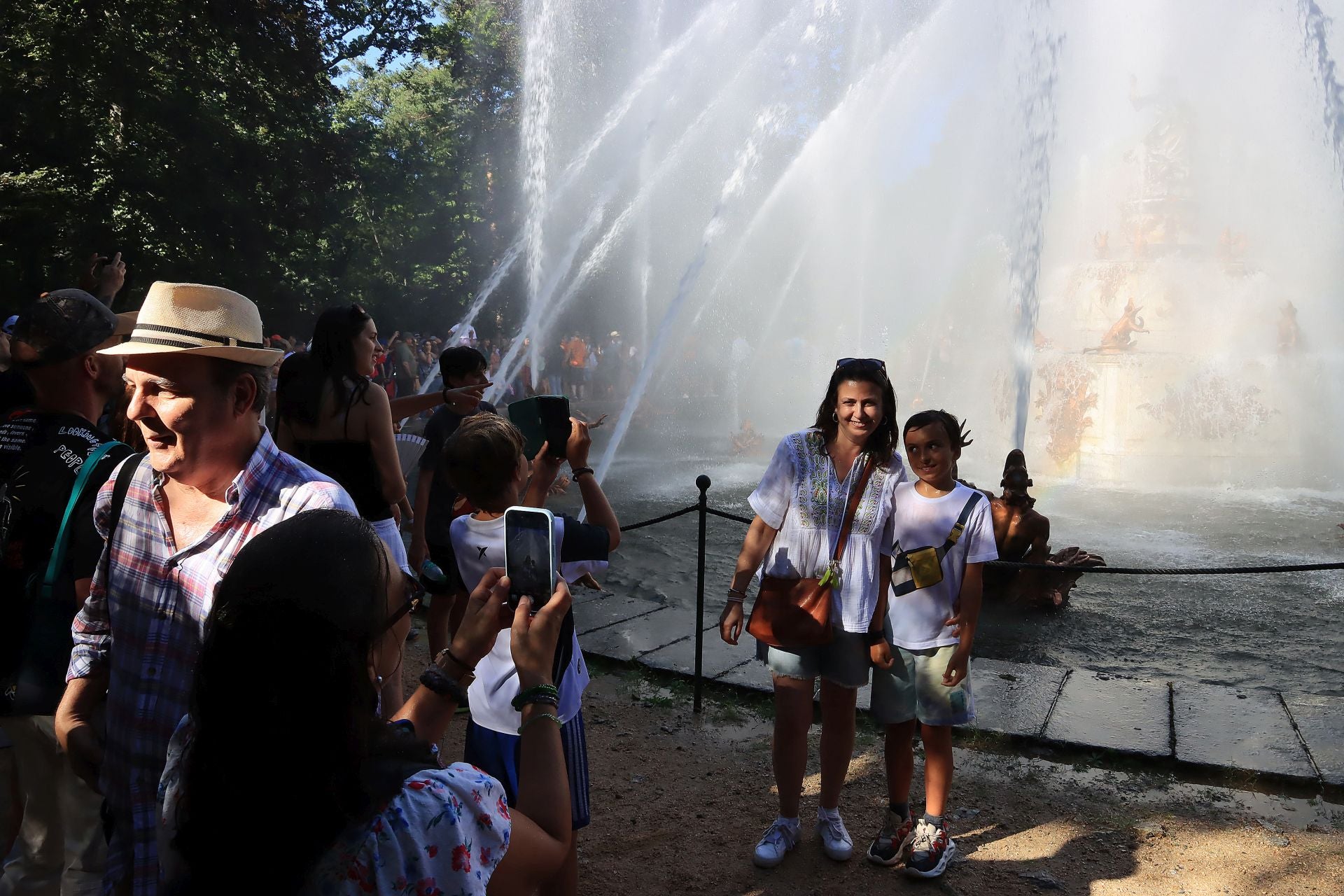 Fotos del espectáculo de las fuentes de La Granja de San Ildefonso