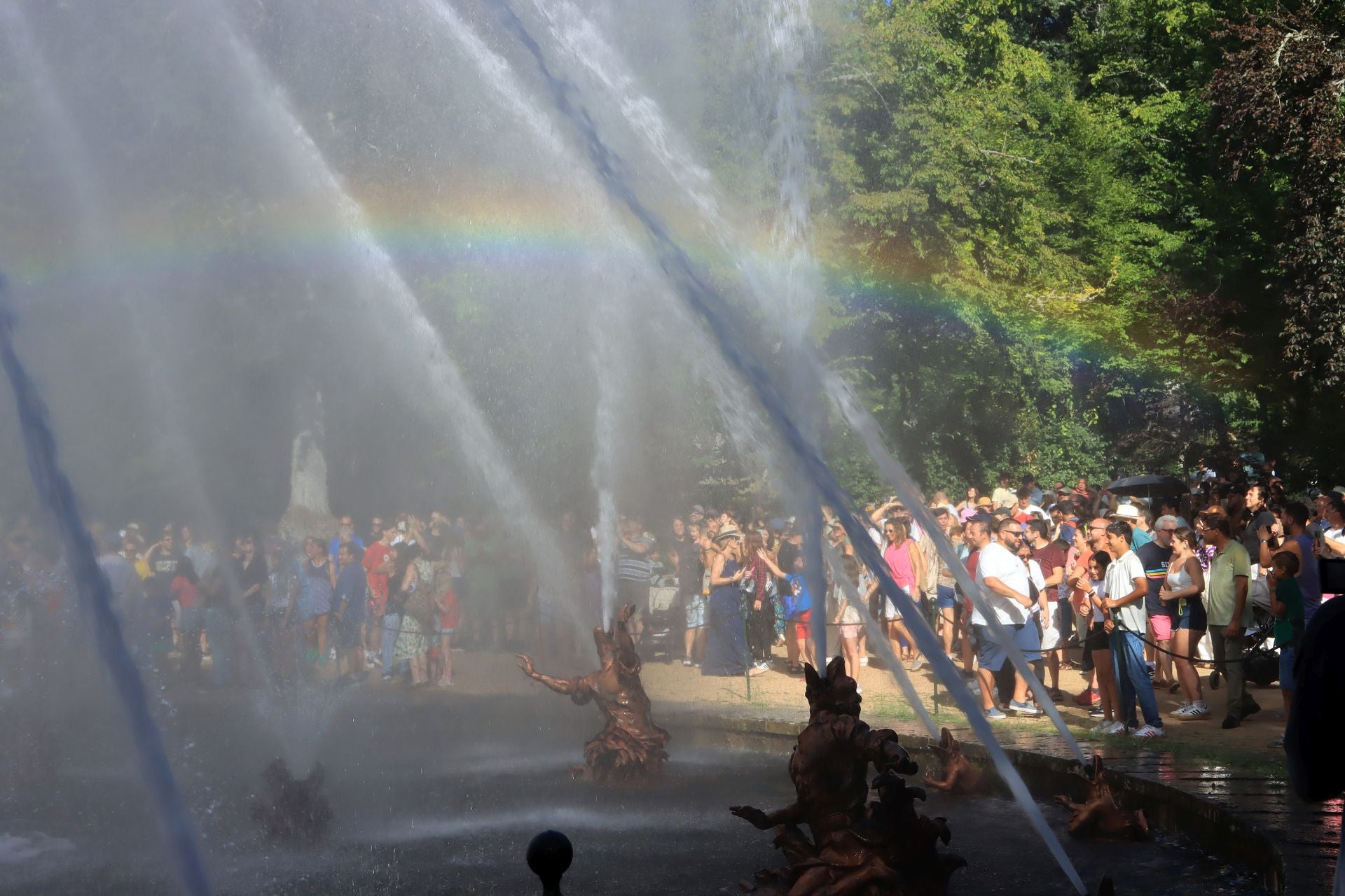 Fotos del espectáculo de las fuentes de La Granja de San Ildefonso