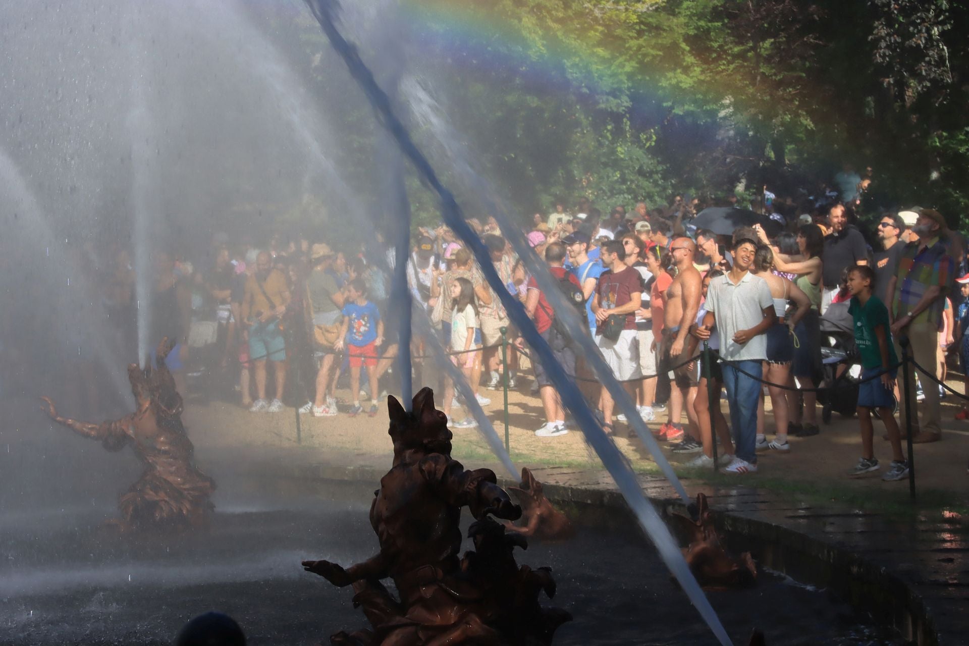 Fotos del espectáculo de las fuentes de La Granja de San Ildefonso