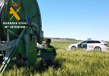 Detenido por robar material de riego valorado en 1.200 euros en Sardón