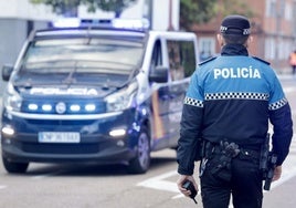 Imagen de archivo de la Policía Municipal y Nacional en Valladolid.